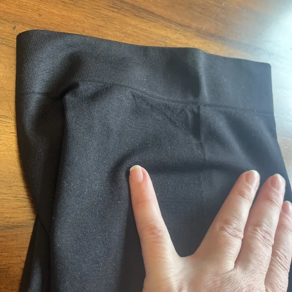 Melerio Womens Slip Shorts No Show Seams Black Sz Small - Picture 5 of 8